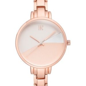 Rose Gold Tone 36mm Bracelet Art Deco Watch